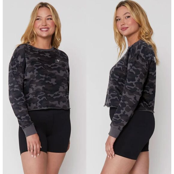 Spiritual Gangster Mazzy Pullover Radiate Love Camo Sweatshirt Sz Large - Picture 2 of 9